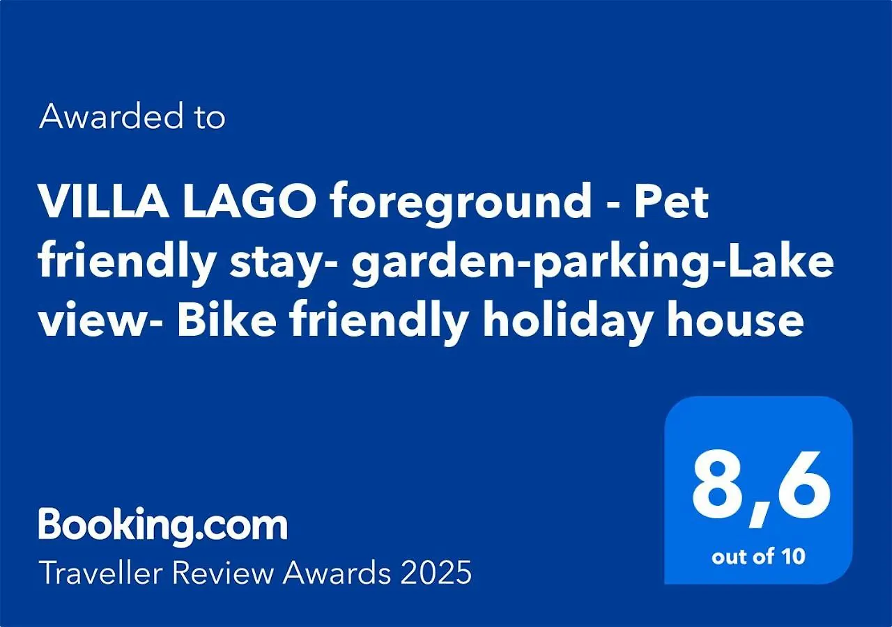 Holiday home Villa Lago Foreground - Pet Friendly Stay- Garden-Parking-Lake View- Bike Friendly Holiday House Colico